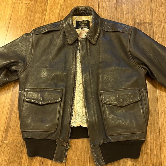 Schott NYC Jackets & Coats Schott Leather Bomber Jacket Medium